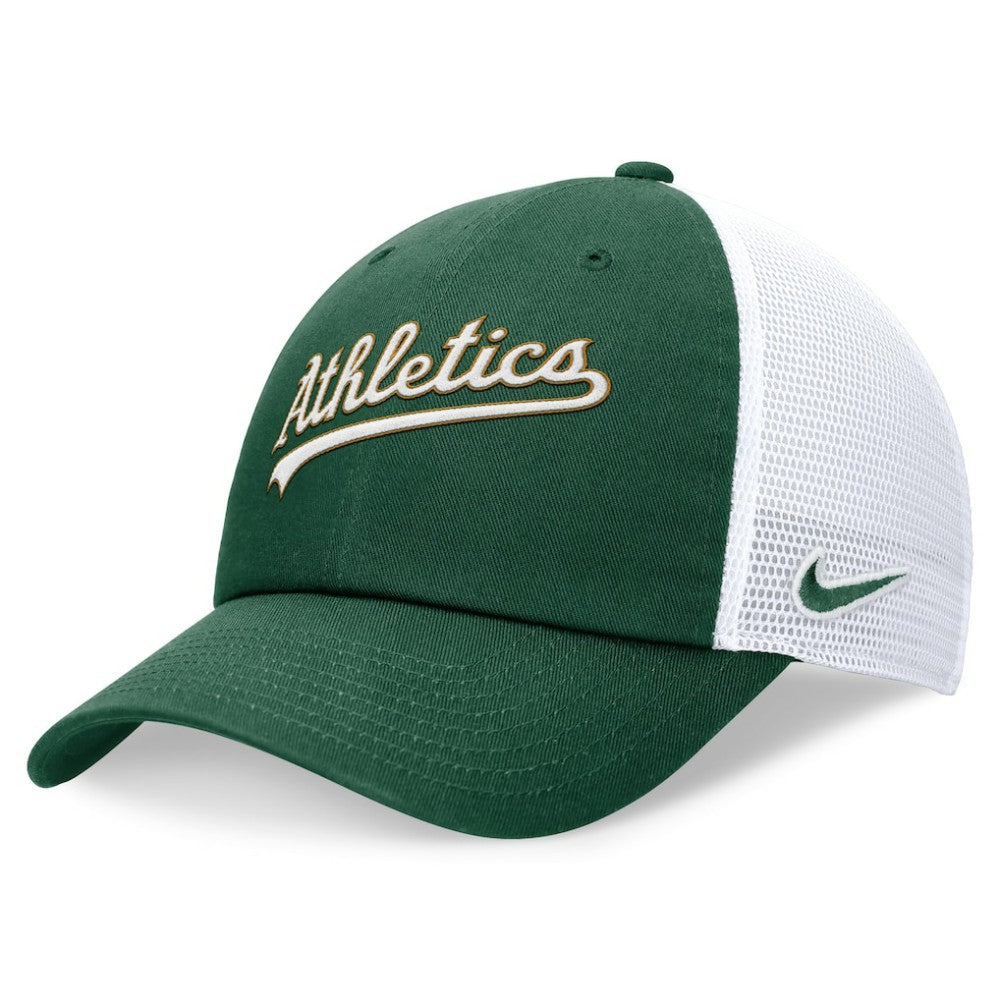 Athletics Wordmark Adjustable Trucker Hat - Green | Nike