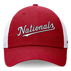 Washington Nationals Wordmark Adjustable Trucker Hat - Red | Nike