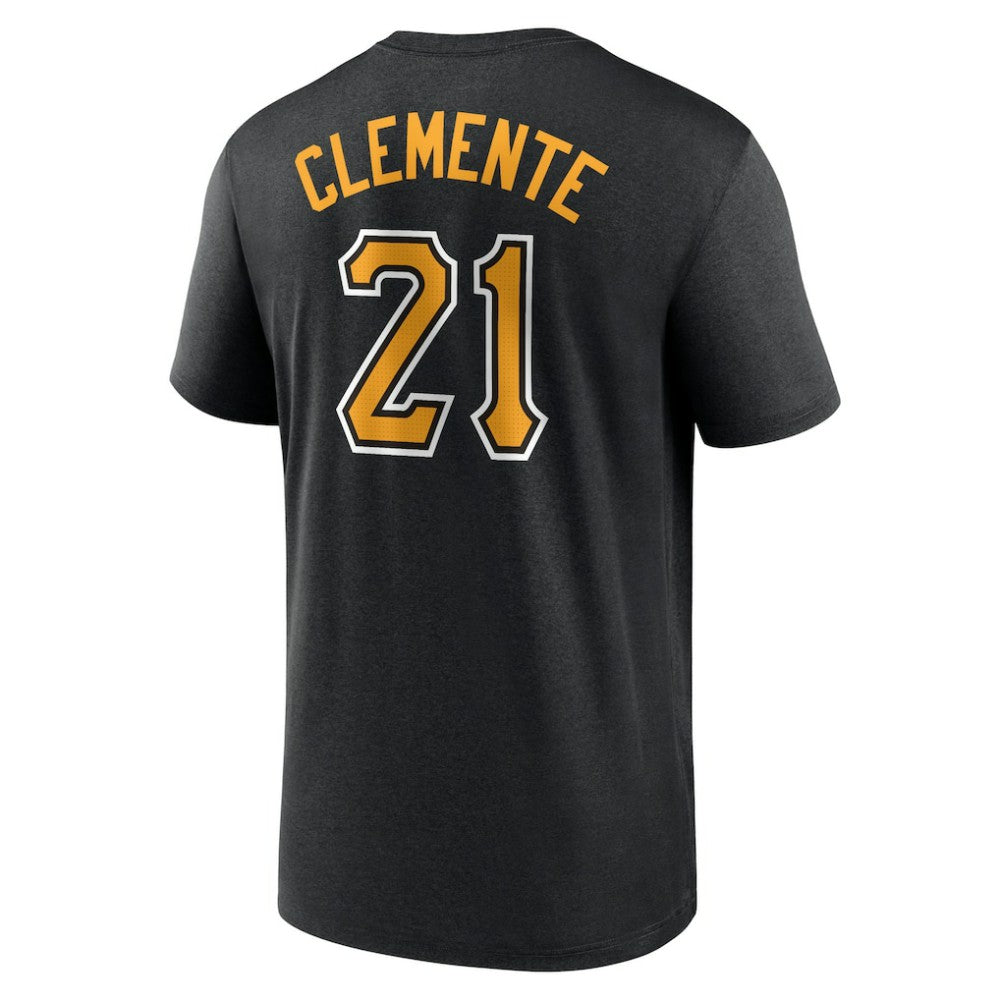 Roberto Clemente Pittsburgh Pirates Legend Name & Number Performance T-Shirt - Black | Nike