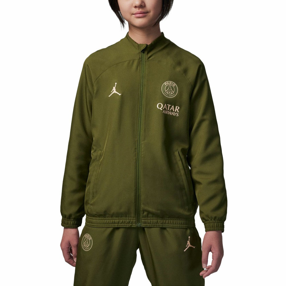 Paris Saint-Germain Jordan Brand Youth 2023/24 Strike Full-Zip Track Jacket - Olive | Jordan outlet