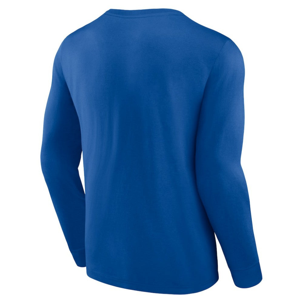 St. Louis Blues Fanatics Strike the Goal Long Sleeve T-Shirt Blue
