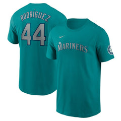 Julio Rodríguez Seattle Mariners Fuse Name & Number Inline T-Shirt - Teal | Nike