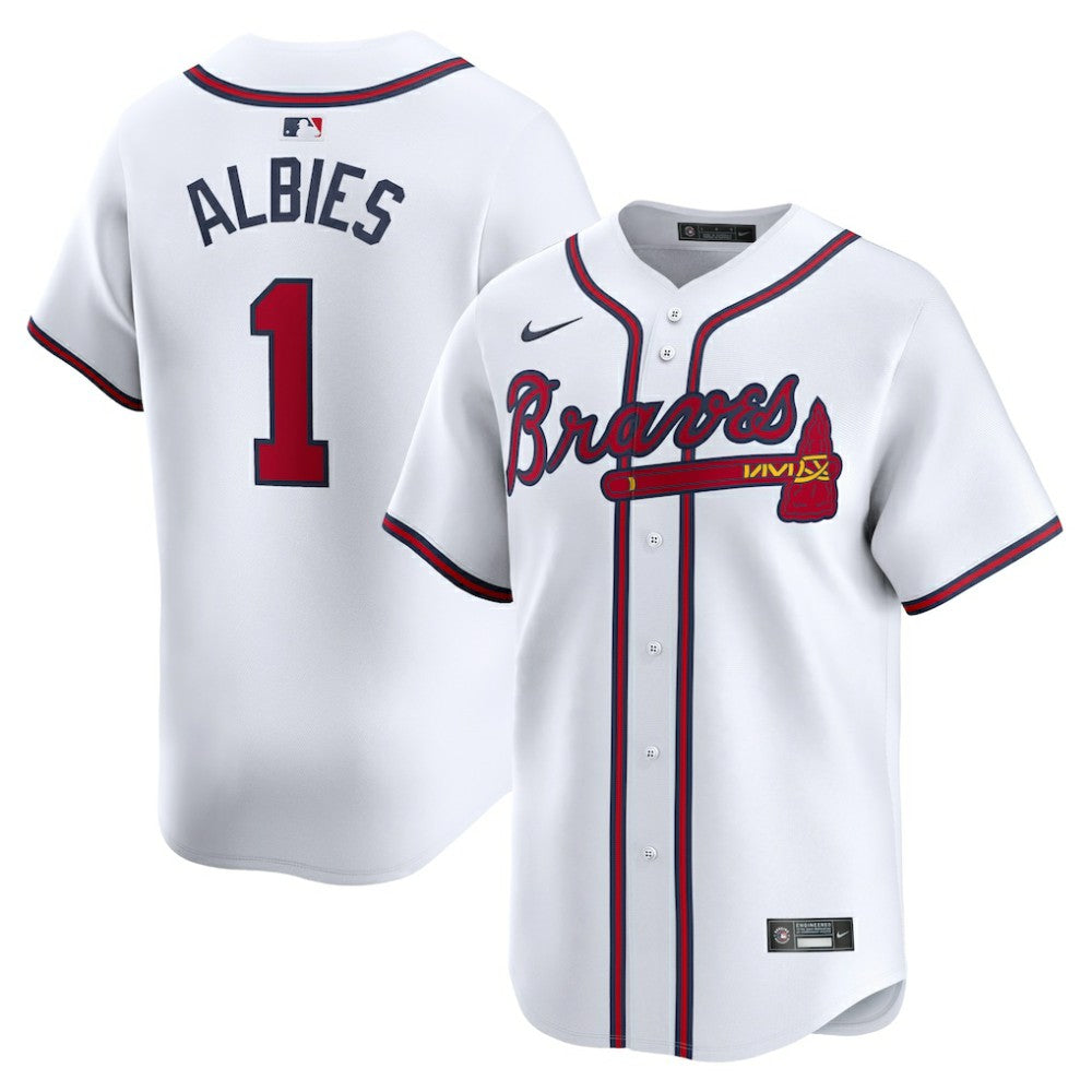 Ozzie Albies Atlanta Braves Home Limited Player Jersey - White | Nike