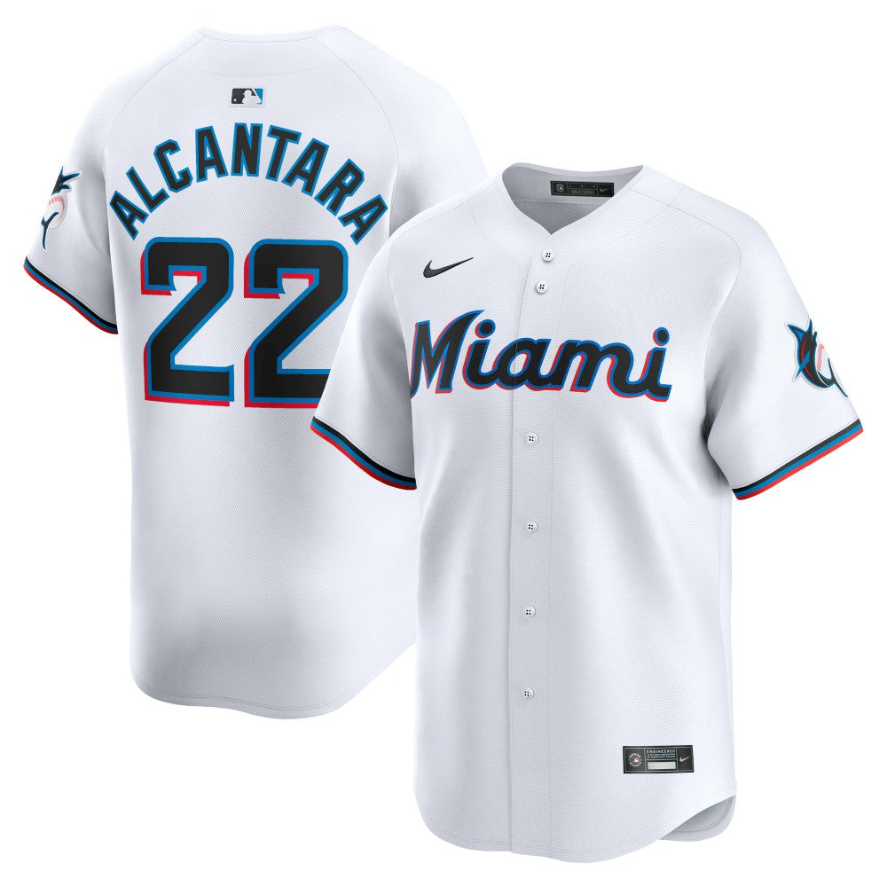 Sandy Alcantara Miami Marlins Home Limited Player Jersey - White | Nike