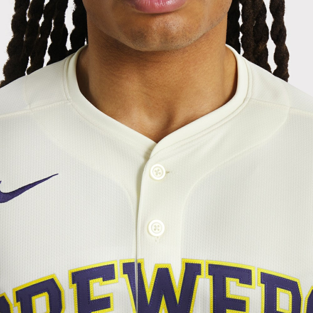 Christian Yelich Milwaukee Brewers Home Limited Player Jersey - Cream | Nike
