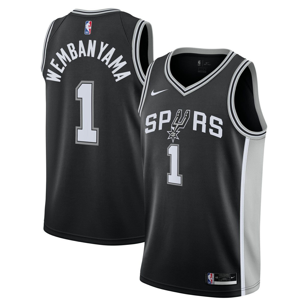 Victor Wembanyama San Antonio Spurs Youth Swingman Jersey - Icon Edition - Black | Nike for sale
