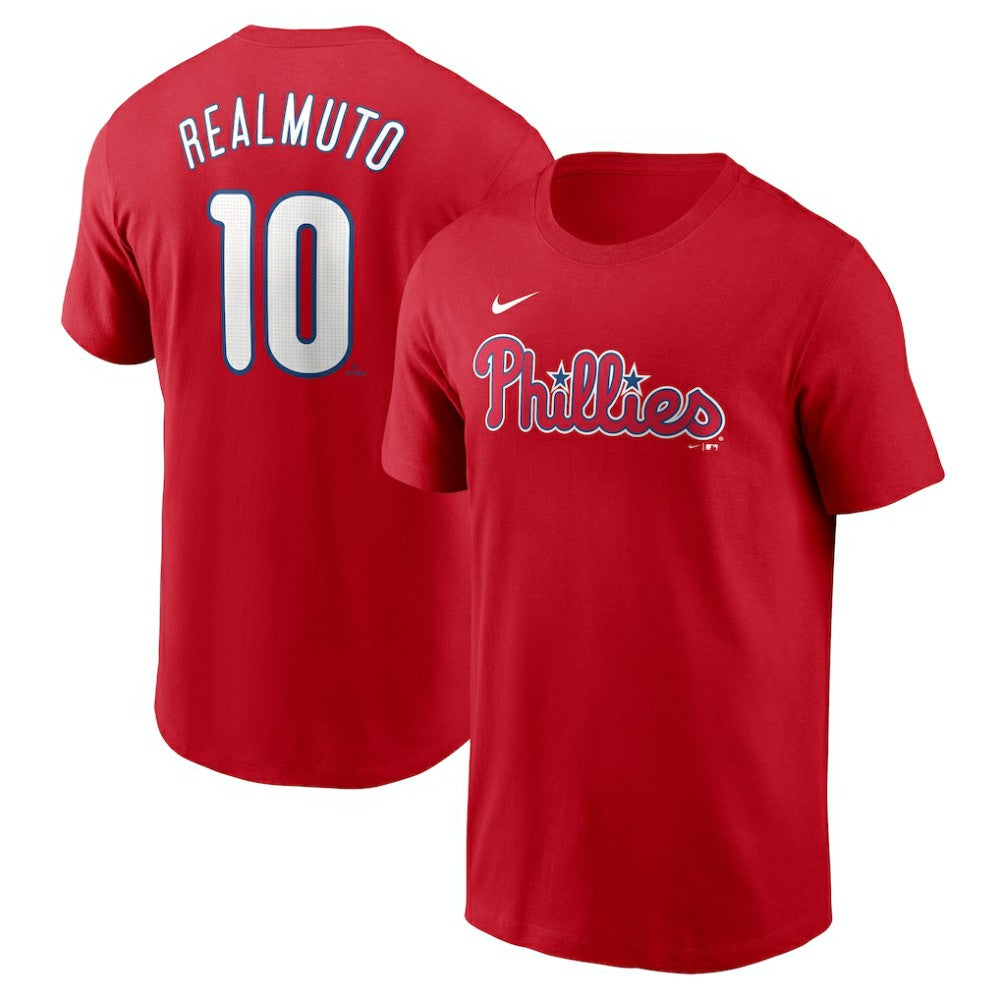 J.T. Realmuto Philadelphia Phillies Fuse Name & Number T-Shirt - Red | Nike