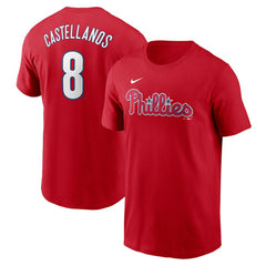 Nick Castellanos Philadelphia Phillies Fuse Name & Number T-Shirt - Red | Nike