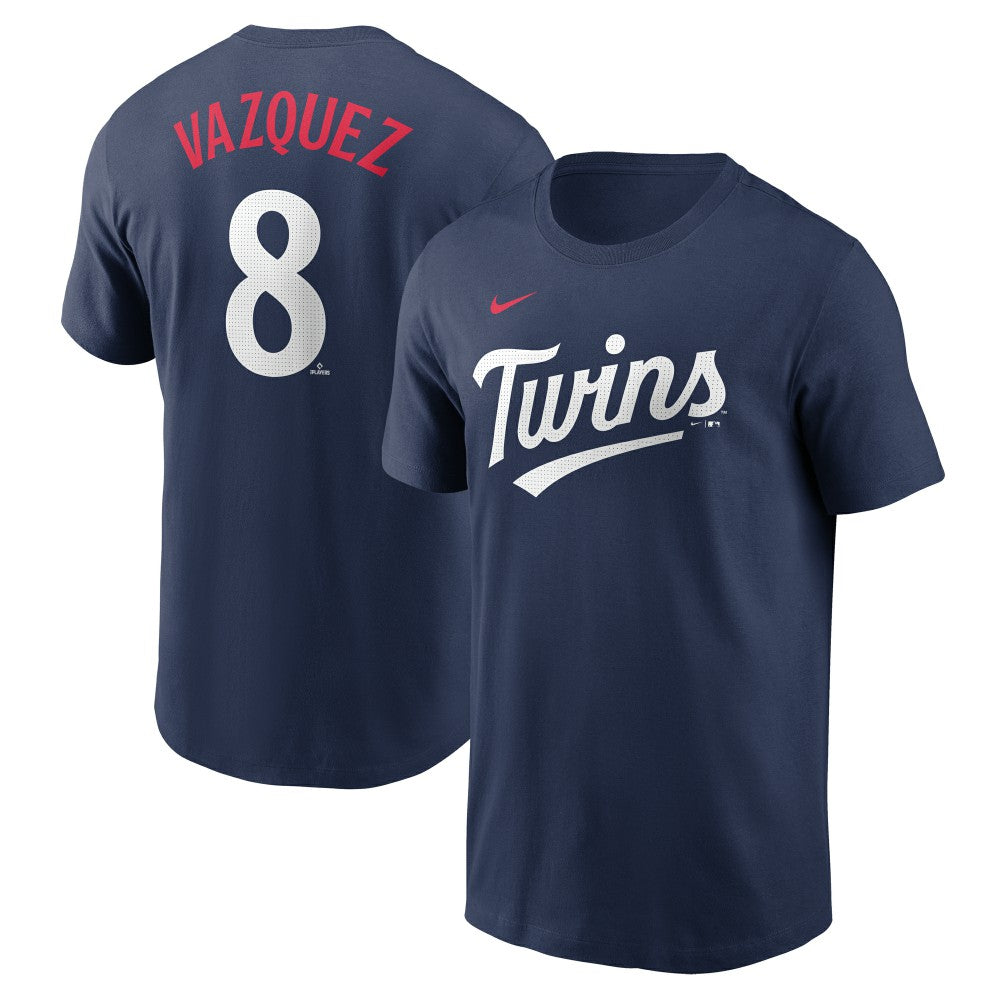 Christian Vazquez Minnesota Twins Fuse Name & Number T-Shirt - Navy | Nike