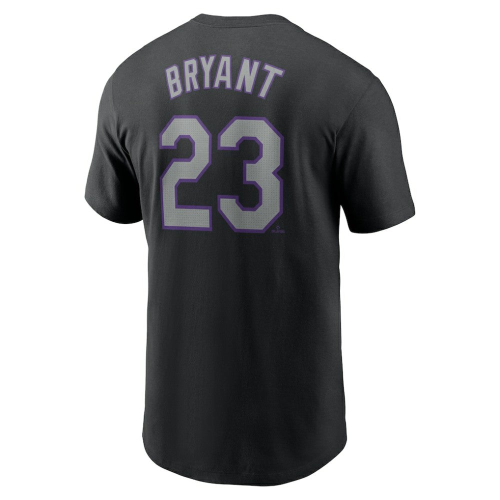 Kris Bryant Colorado Rockies Fuse Name & Number T-Shirt - Black | Nike