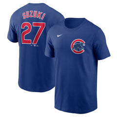 Seiya Suzuki Chicago Cubs Fuse Name & Number T-Shirt - Royal | Nike