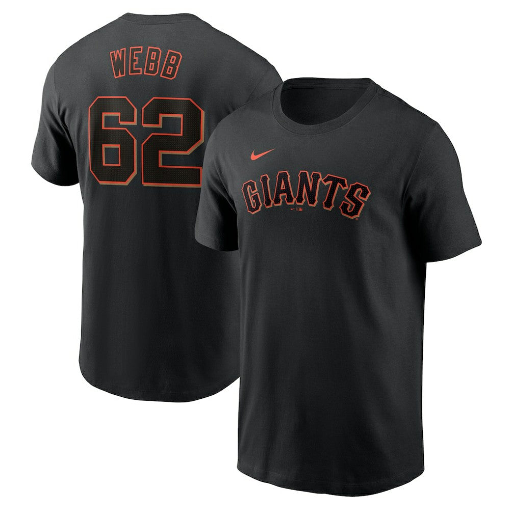 Logan Webb San Francisco Giants Fuse Name & Number T-Shirt - Black | Nike
