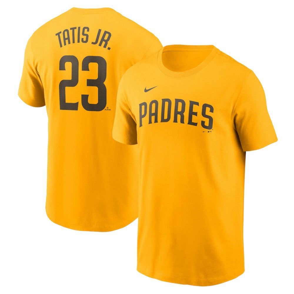 Fernando Tatis Jr. San Diego Padres Fuse Name & Number T-Shirt - Gold | Nike
