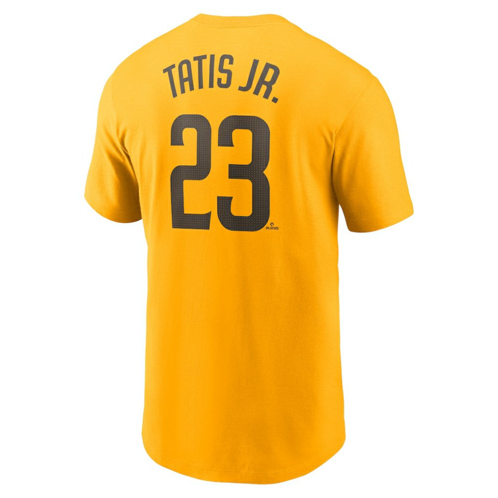 Fernando Tatis Jr. San Diego Padres Fuse Name & Number T-Shirt - Gold | Nike