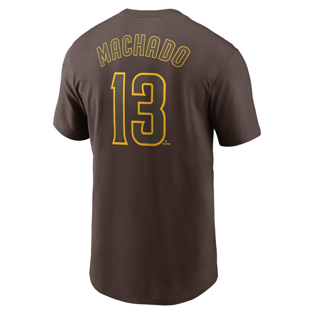 Manny Machado San Diego Padres Fuse Name & Number T-Shirt - Brown | Nike