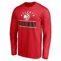 Atlanta Hawks Team Arch Knockout Long Sleeve T-Shirt - Red discount
