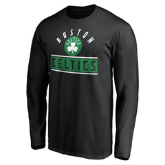 Boston Celtics Team Arch Knockout Long Sleeve T-Shirt - Black shop