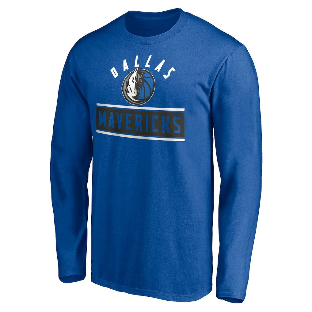 Dallas Mavericks Team Arch Knockout Long Sleeve T-Shirt sale - Blue cheap