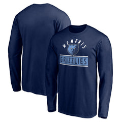Memphis Grizzlies Team Arch Knockout Long Sleeve T-Shirt - Navy sale