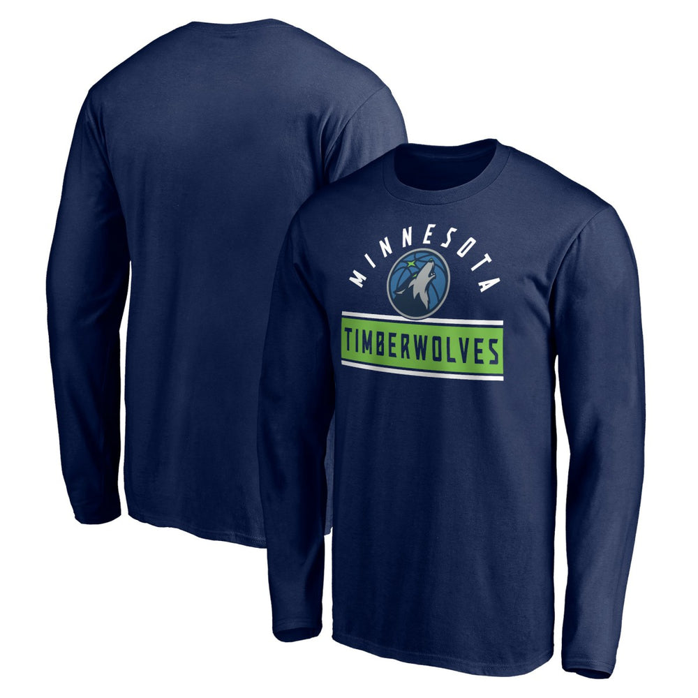 Minnesota Timberwolves Team Arch Knockout Long Sleeve T-Shirt - Navy cheap