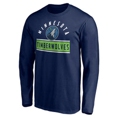 Minnesota Timberwolves Team Arch Knockout Long Sleeve T-Shirt - Navy cheap