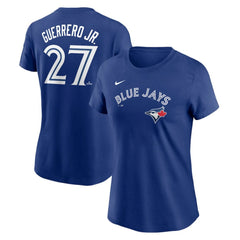 Vladimir Guerrero Jr. Toronto Blue Jays Women's Cooperstown Collection Fuse Name & Number T-Shirt - Royal | Nike