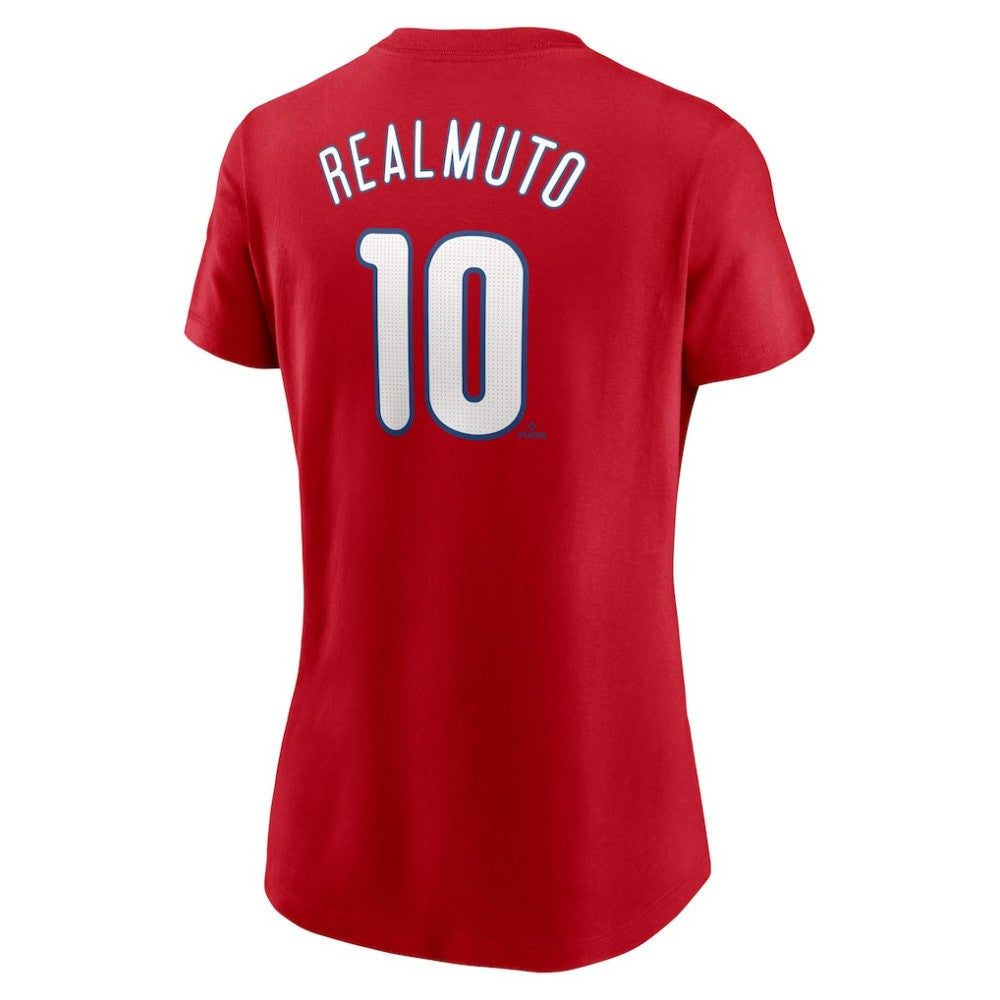 J.T. Realmuto Philadelphia Phillies Women's Cooperstown Collection Fuse Name & Number T-Shirt - Red | Nike