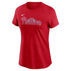 Trea Turner Philadelphia Phillies Women's Cooperstown Collection Fuse Name & Number T-Shirt - Red | Nike