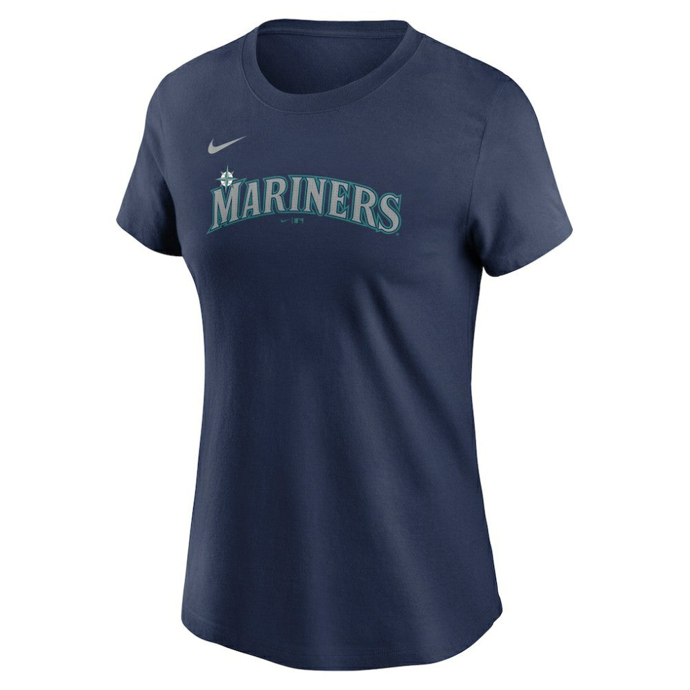 Julio Rodriguez Seattle Mariners Women's Cooperstown Collection Fuse Name & Number T-Shirt - Navy | Nike