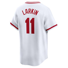 Barry Larkin Cincinnati Reds Throwback Cooperstown Limited Jersey - White | Nike