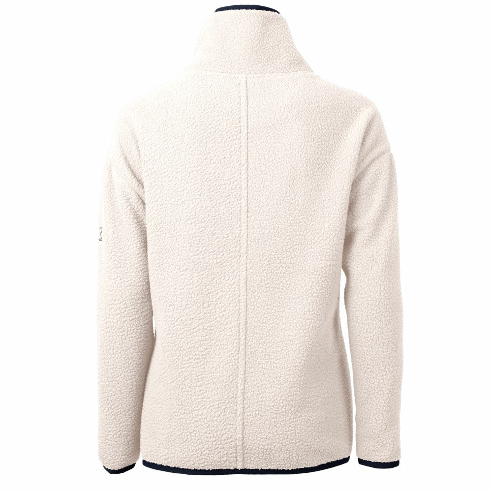 Kansas City Royals Cutter & Buck Women's City Connect Cascade Eco Sherpa Fleece Half-Zip Pullover Jacket - Oatmeal