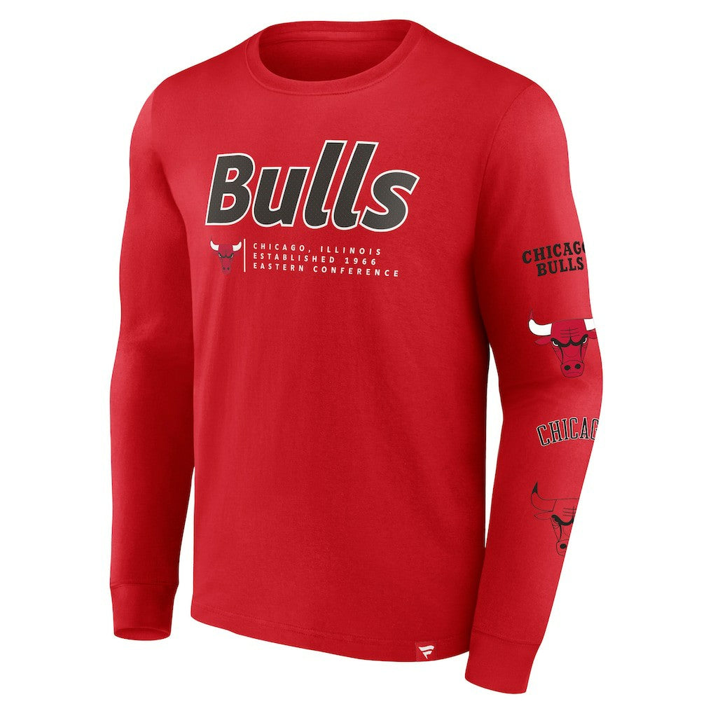 Chicago Bulls Baseline Long Sleeve T-Shirt sale - Red | Fanatics sale