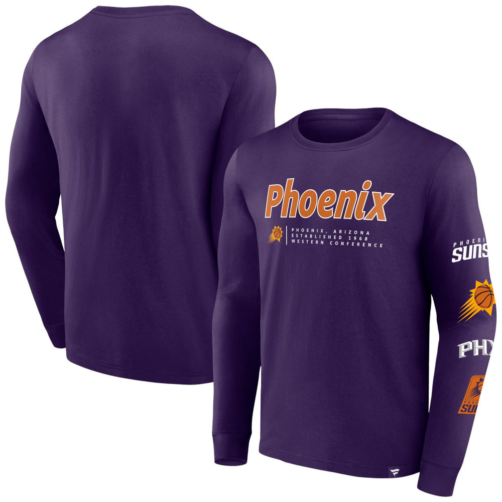 Phoenix Suns Baseline Long Sleeve T-Shirt - Purple | Fanatics online