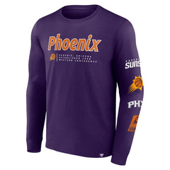 Phoenix Suns Baseline Long Sleeve T-Shirt - Purple | Fanatics online