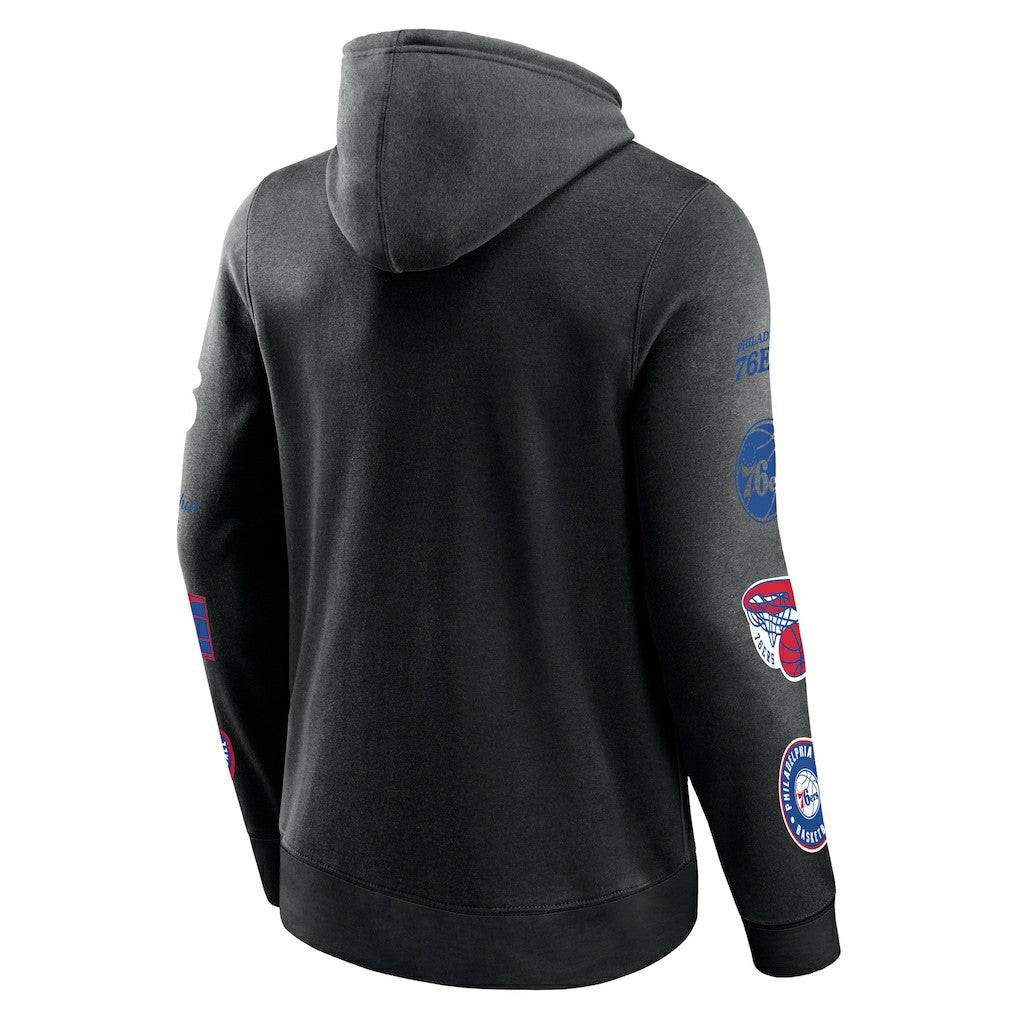 Philadelphia 76ers Home Court Pullover Hoodie - Black | Fanatics online