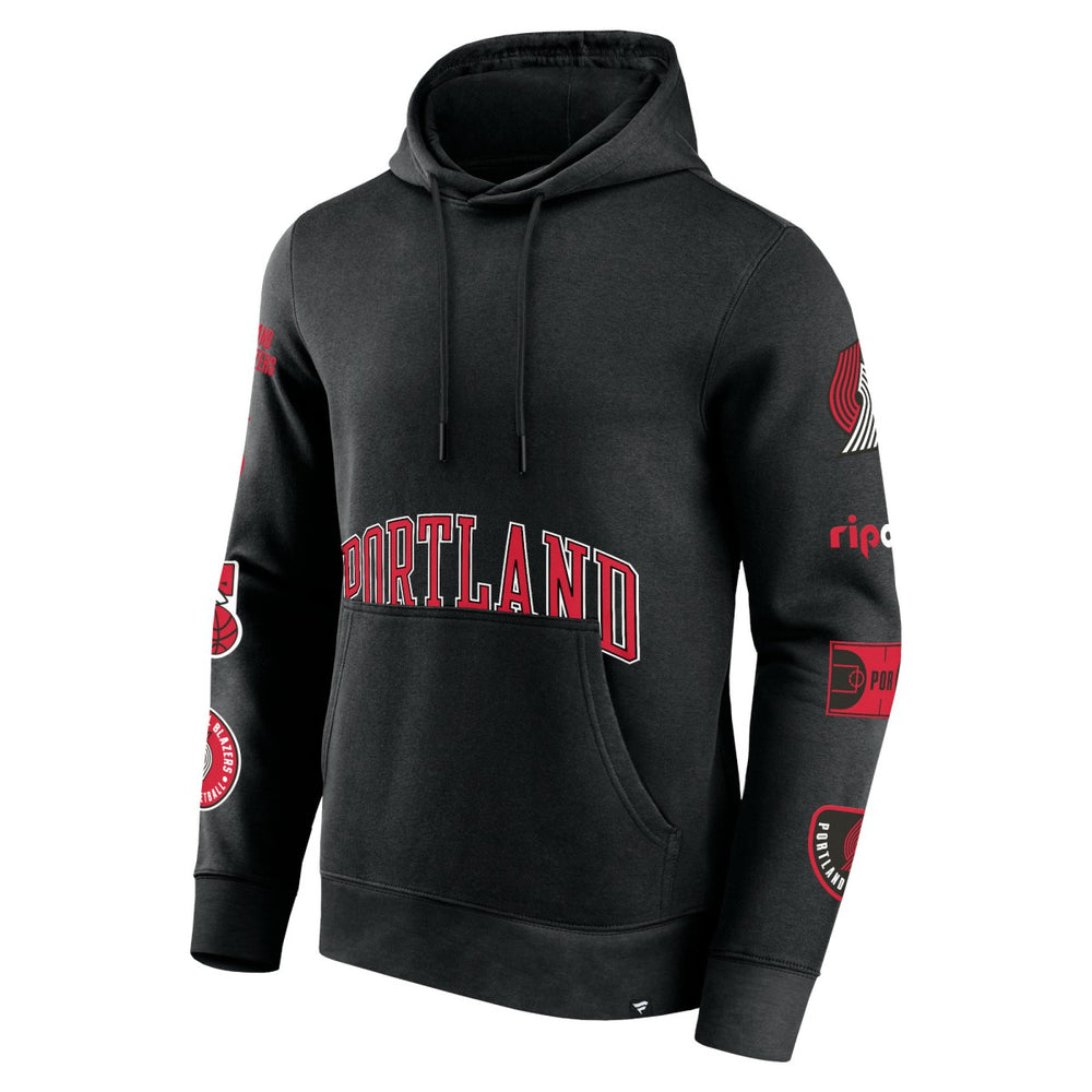 Portland Trail Blazers Home Court Pullover Hoodie - Black | Fanatics cheap