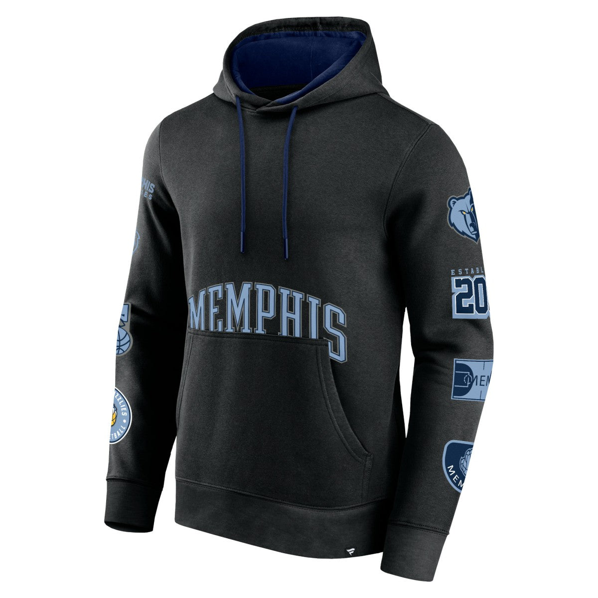 Memphis Grizzlies Home Court Pullover Hoodie - Black | Fanatics outlet