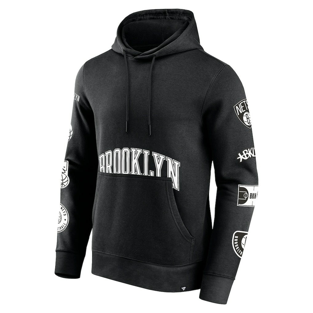 Brooklyn Nets Home Court Pullover Hoodie - Black | Fanatics shop