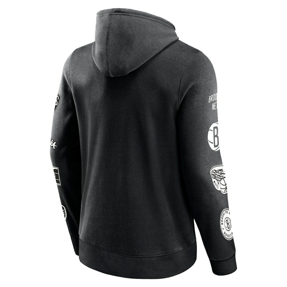 Brooklyn Nets Home Court Pullover Hoodie - Black | Fanatics shop