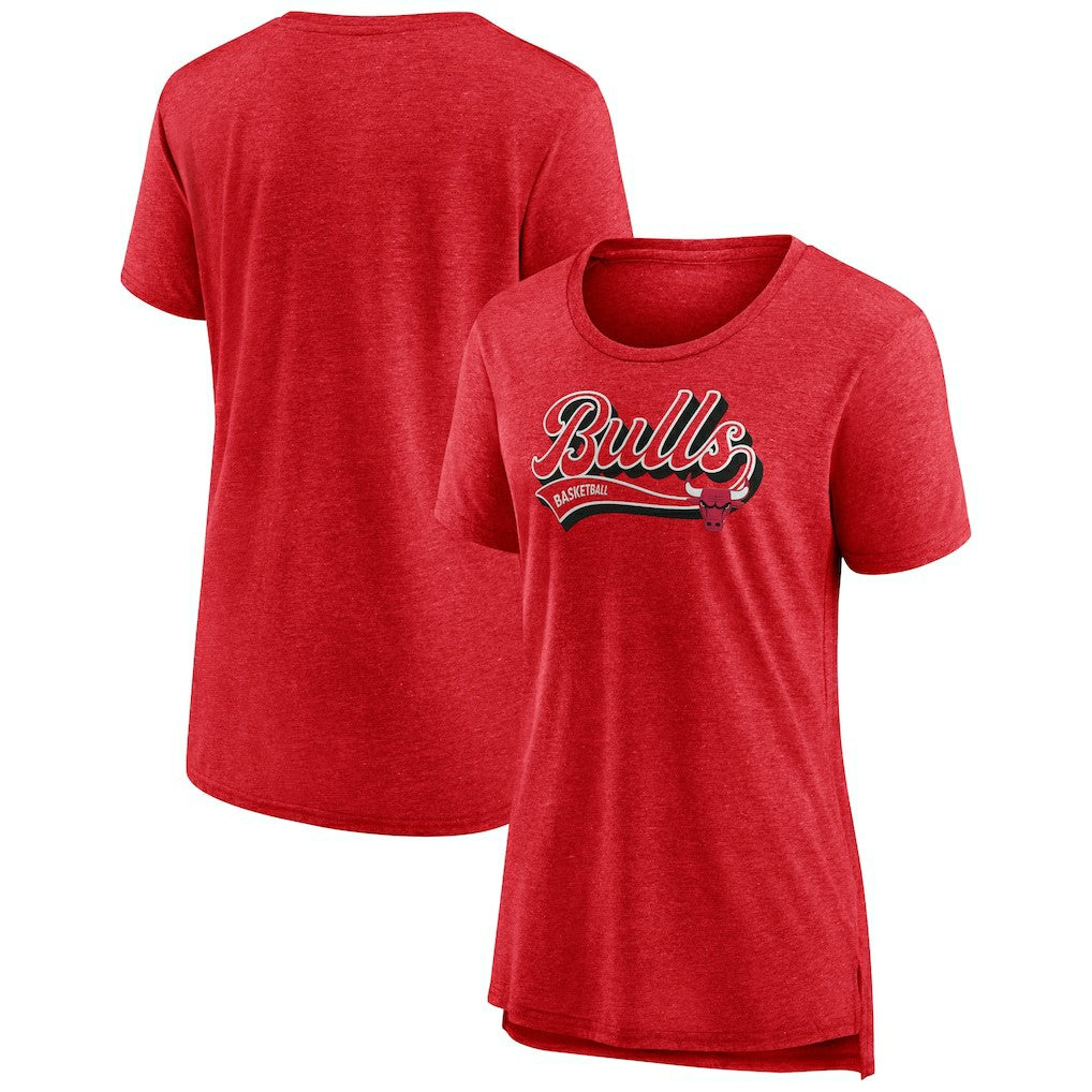 Chicago Bulls Women's League Leader Tri-Blend T-Shirt sale - Heather Red | Fanatics cheap