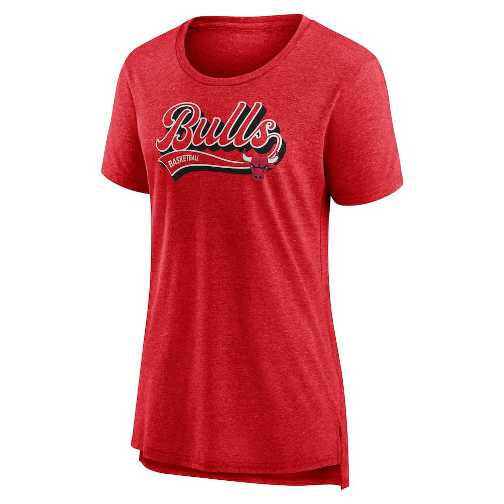 Chicago Bulls Women's League Leader Tri-Blend T-Shirt sale - Heather Red | Fanatics cheap