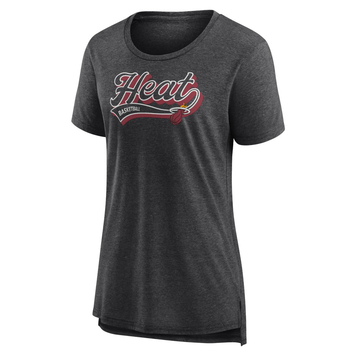 Miami Heat Women's League Leader Tri-Blend T-Shirt - Heather Charcoal | Fanatics outlet
