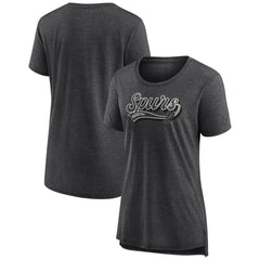 San Antonio Spurs Women's League Leader Tri-Blend T-Shirt - Heather Charcoal | Fanatics cheap