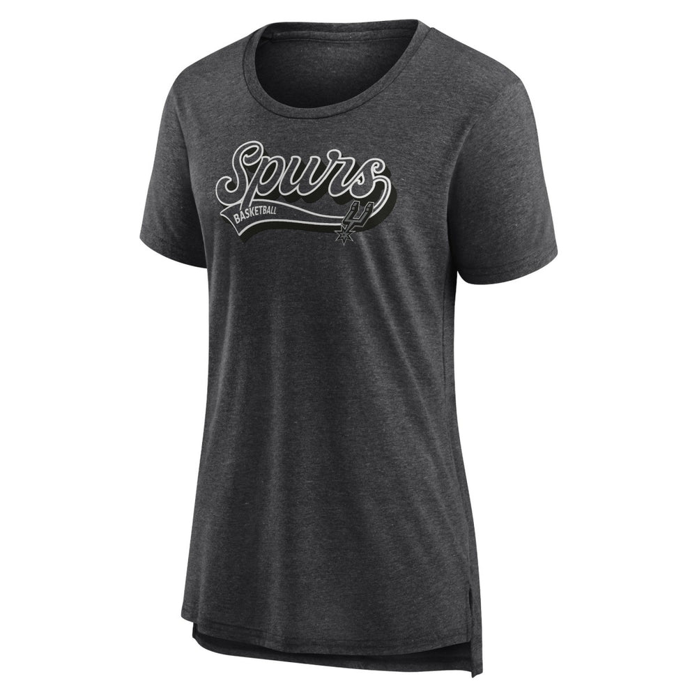 San Antonio Spurs Women's League Leader Tri-Blend T-Shirt - Heather Charcoal | Fanatics cheap