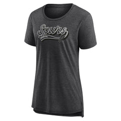 San Antonio Spurs Women's League Leader Tri-Blend T-Shirt - Heather Charcoal | Fanatics cheap