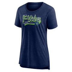 Minnesota Timberwolves Women's League Leader Tri-Blend T-Shirt - Heather Navy | Fanatics outlet