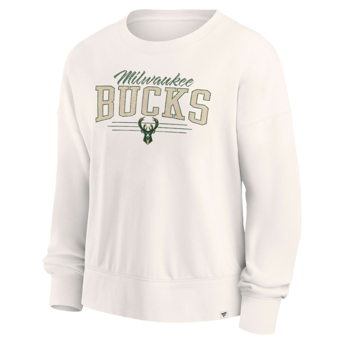Milwaukee Bucks Women's Close the Game Pullover Sweatshirt - Cream | Fanatics discount