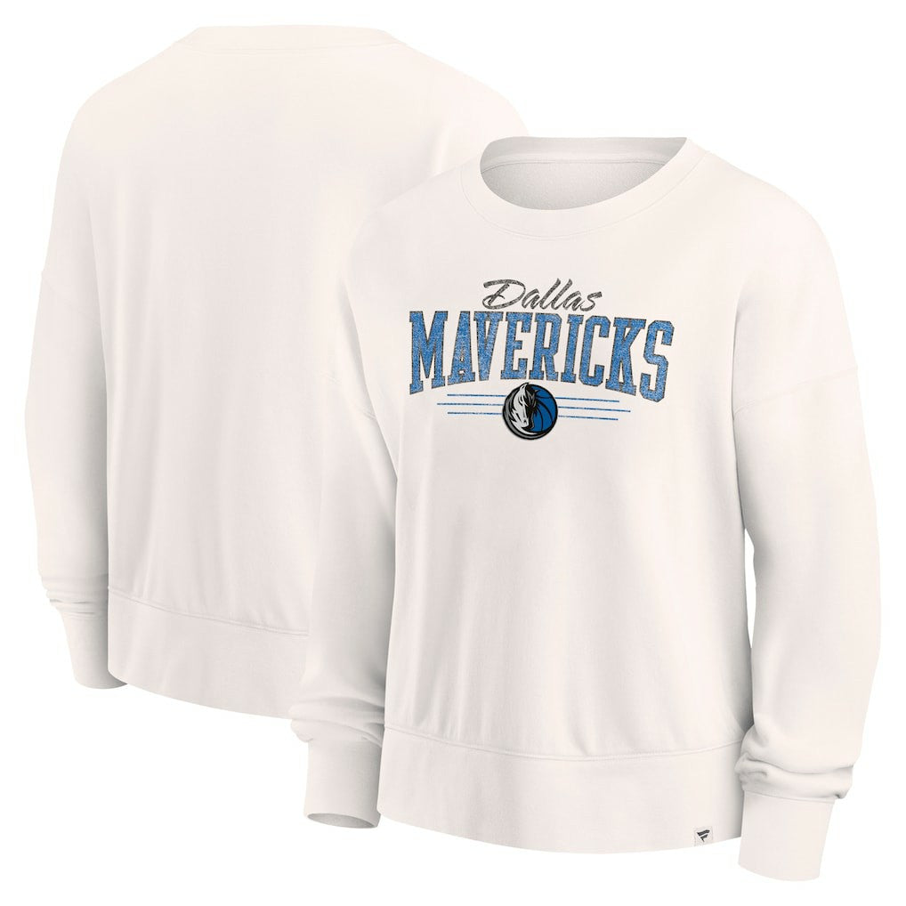 Dallas Mavericks Women's Close the Game Pullover Sweatshirt sale - Cream | Fanatics on sale