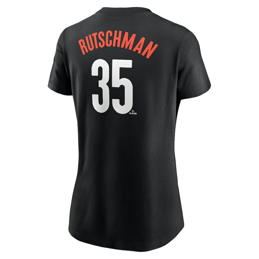 Adley Rutschman Baltimore Orioles Women's City Connect Fuse Name & Number T-Shirt - Black | Nike