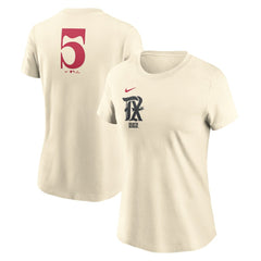 Texas Rangers Women's City Connect Fuse Name & Number T-Shirt - Cream | Nike